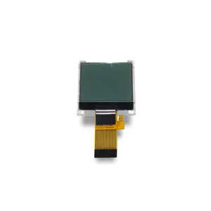 Tela LCD de preço de fábrica 128x96 COG Gráfico 3.3V NT7508 Unidade IC Tela LCD Módulo de luz de fundo amarelo-verde com paralelo