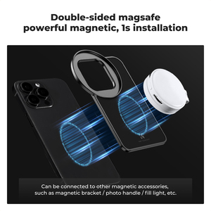 Adaptateur de montage d'objectif magnétique K&F Concept 6,7/6,1 pouces avec <span class=keywords><strong>filtre</strong></span> CPL/ND2-32 variable de 67 mm compatible avec iPhone - Product Image 4
