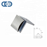 Vente en gros de clips de maintien en verre à 90 degrés, pince d'angle pour salle de douche, attelle de séparation en verre simple