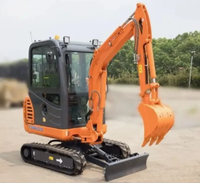 Mini-excavatrice CDM6020 de haute qualité, 2 tonnes, compacte, sur chenilles, avec moteur de 13,4 kW pour les projets de construction