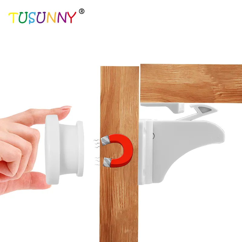 Baby Proofing Magnetic Cabinet Locks Child Safety Cupboard Latches Child Safety Door Lock