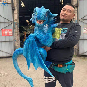 JN-Z23J25 Hot dễ thương cầm mô hình động vật bé hà mã tay con rối để bán - Product Image 3