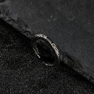Wheat Ear Titanium Steel <b>Ring</b> Open Unisex Fashion <b>Couple</b> <b>Ring</b> SA1073 - Product Image 2