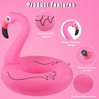 Fauteuil flottant gonflable personnalisé Flamingo Gravity Water Pool Chair Design pour piscine, équipement d'amusement aquatique, pour bronzage