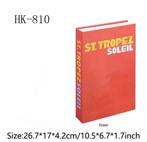 Rosa diseñador colorido Toscana Tulum Provence Marrakech <span class=keywords><strong>Bali</strong></span> libro decorativo cajas de imitación libros falsos decoración del hogar Libros ficticios - Product Image 4