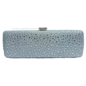 Nouveau style Sac de soirée en polyester style rétro européen-américain haut de gamme, entièrement orné de diamants français brillants, Tanjing - Product Image 5