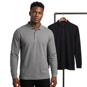 Camisa de Manga Larga con Estampado Antiarrugas 100% Algodón de Alta Calidad, Estilo Rugby, Diseño con Volantes, Casual Elegante para Hombre - Product Image 3