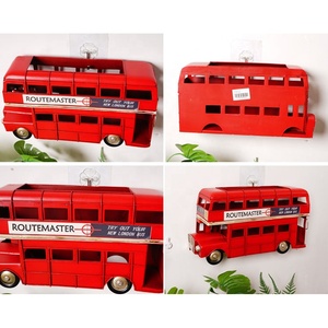 Decoración de Pared Creativa Retro con Diseño de Autobús de Londres <span class=keywords><strong>Vintage</strong></span>, <span class=keywords><strong>para</strong></span> Flores Artificiales, Manualidades de Metal, Decoración <span class=keywords><strong>para</strong></span> Bares, <span class=keywords><strong>Restaurantes</strong></span>, Hogar y Jardín - Product Image 5