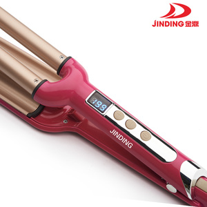 Rizador de pelo eléctrico, rizador de pelo de Tres barriles con revestimiento cerámico, rizador de pelo de 3 barriles triples () - Product Image 2