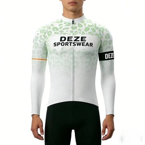 Maillot de Ciclismo Profesional de Manga Larga, Transpirable, de Secado Rápido, para Ciclismo de Carretera, con Estampado Multicolor, Personalizable - Product Image 5