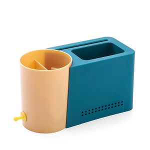Wholesale Home Kitchen Silverware Flatware Caddy Holder <b>Storage</b> <b>Basket</b> Self Adhesive <b>Wall</b> Mounted Cutlery - Product Image 1