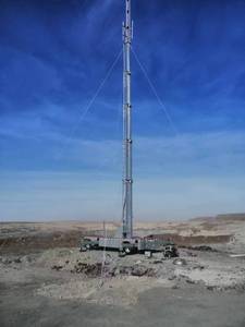 Célula de torre de remolque de comunicación móvil de elevación hidráulica completa de 20m sobre ruedas CoWs - Product Image 4