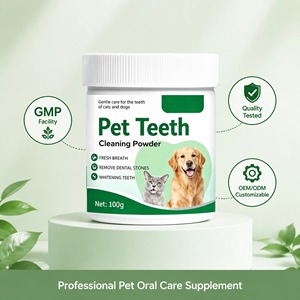 Poudre dentaire pour animaux de compagnie saveur bœuf et algues marines, haleine fraîche, dents plus blanches, élimination des taches, 100g, exclusivité transfrontalière, best-seller - Product Image 2