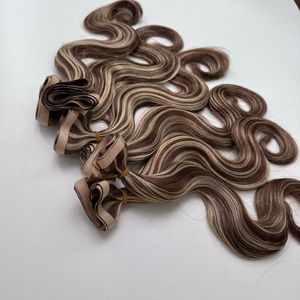 Extensiones de Cabello Humano Virgen Ondulado, Doble Trama, Extensiones de Cabello con Cinta Adhesiva, Más Vendidas - Product Image 6