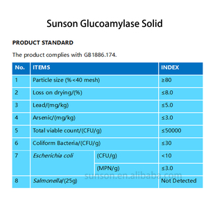 500000u/g polvere di enzima glucoamilasi da Aspergillus Niger: produttore di glucosio ad alta potenza per la saccarificazione dell'amido - Product Image 4