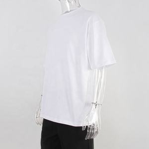 Rapide personnalisé 280gsm 300gsm 320gsm poids lourd 100% coton surdimensionné mode goutte épaule hommes t-shirt - Product Image 4