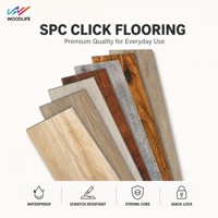 OEM-Service Feuerfester Kunststoffboden 5mm Klick-Installation SPC-Bodenfliesen Wasserdicht 0,3mm Nutzschichtdicke