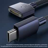 Cable Magnético 3 en 1 USB-C Tipo C PD140w Compatible con Mag3, Cable de Carga para Portátiles Mac de 14 y 16 Pulgadas - 6.6 pies