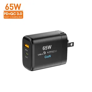 超快速充电器65W Gan充电器电话配件充电器类型-C Pd 65W QC3.0平板电话充电13 14