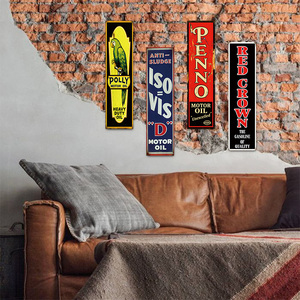 Targa in Metallo Stile Retrò con Olio Motore, Corona Rossa, Penzo, Polly, Decorazione da Parete per Garage, Man Cave, Officina <span class=keywords><strong>Auto</strong></span> - Product Image 3