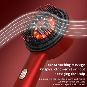 <strong>Electric</strong> Scalp Massage Comb Red Light Therapy Hair Growth Oil Applicator Brush Vibration <strong>Head</strong> <strong>Massager</strong> for Hair Loss - Product Image 5