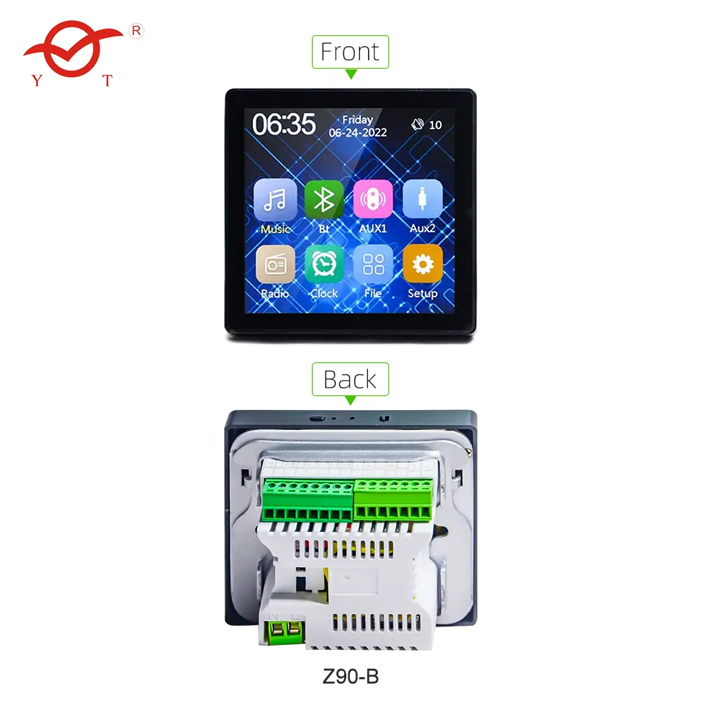 Wholesale Wifi Android 4 Zone 25w Touch Screen In-wall Amplifier Intelligent Background Music System