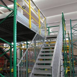 מחסן פלדה טרומי מתכוונן מדפים יחידת מחסן מזנין ו פלטפורמה - Product Image 4