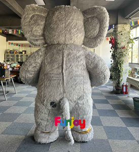 Disfraz de Mascota Inflable de Elefante de Peluche para Adultos, 2.6m, Unisex, Disfraz de <span class=keywords><strong>Animal</strong></span> de Dibujos Animados para Halloween, Navidad, Pascua, Carnaval, Fiesta - Product Image 3