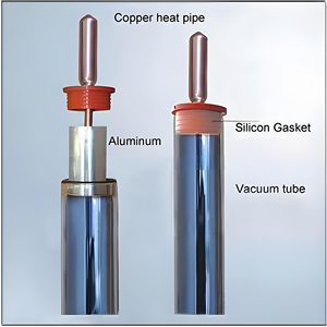 Chauffe-eau <span class=keywords><strong>solaire</strong></span> <span class=keywords><strong>hybride</strong></span> à tubes sous vide, collecteur à caloducs pressurisé et chauffe-eau électrique de secours pour usage extérieur domestique - Product Image 2