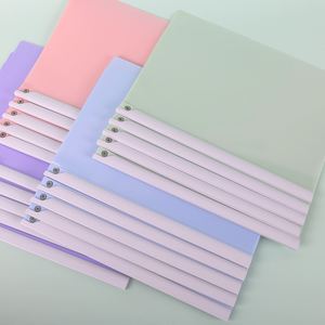 A3 Size <b>Binder</b> Box Rotating Pull Rod <b>Clip</b> Large Capacity Test Paper Storage Booklet A4 Mobile Plastic File Folders for School - Product Image 2