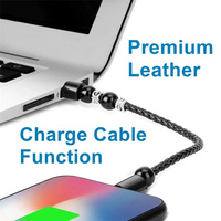 Câble de chargement USB pour Bracelet en cuir Type C, chargeur en cuir tressé, modèle créatif