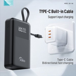 Batterie externe <span class=keywords><strong>30000mAh</strong></span> PD <span class=keywords><strong>45W</strong></span> à charge rapide avec câble Type-C intégré pour ordinateur portable et tablette - Product Image 6