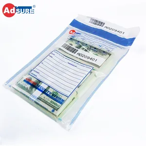 Security Bag A5 Tamper Evidence Banking Security Bags For Cash Deposit