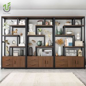 IULTRA Étagère de bureau autoportante moderne, séparateur d'espace ouvert haut, cloison de bureau - Product Image 4