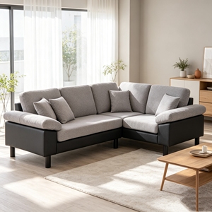 Sofá Cama Seccional Grande de 3, 4 y 5 Plazas, Personalizable, con Tapizado de Tela Transpirable de Alta Gama, para Sala de Estar de Casa o Villa - Product Image 1