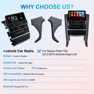 Navihua New Arrival 12.3 Inch Android Car Radio GPS Navigation Multimedia Carplay Auto Stereo for Nissan Patrol Y62 2012-2019 - Product Image 3