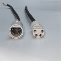 Konektor Kabel LED Tahan Air KCC Seri Sk IP68 2-5pin Tembaga ABS Male/Female untuk Skuter Listrik 12V-42V