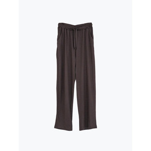 Pantaloni da donna Golzi con fascia tascabile 9 pantaloni sportivi traspiranti XL a gamba larga in vita bassa o media marrone - Product Image 1