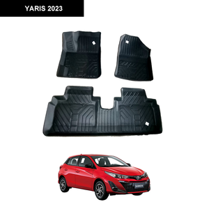 เสื่อปูพื้นรถยนต์สำหรับ <span class=keywords><strong>Yaris</strong></span> 2023เสื่อปูพื้นรถ3D ใส่สบายสุดพิเศษหรูหรา - Product Image 1