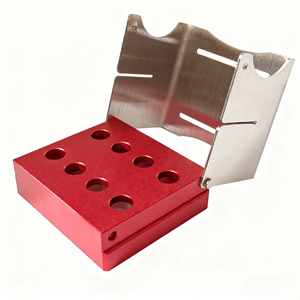 Porta Frese Dentali 8 Fori, Custodia in Metallo per Frese Diamantate ad Alta Velocità - Product Image 2