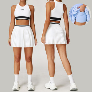 Ensemble de jupes de <span class=keywords><strong>tennis</strong></span> pour femmes de haute qualité, vêtements de sport pour femmes, vêtements de <span class=keywords><strong>tennis</strong></span>, jupes de <span class=keywords><strong>tennis</strong></span> personnalisées à séchage rapide, vêtements de gym - Product Image 1
