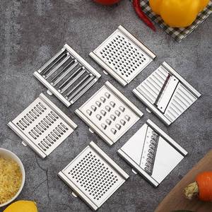 Ensemble <span class=keywords><strong>de</strong></span> coupe-légumes multifonctionnel à 7 lames interchangeables, nouvelle version améliorée, pour trancher, râper, peler et éplucher les pommes <span class=keywords><strong>de</strong></span> <span class=keywords><strong>terre</strong></span> - Product Image 2