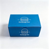 Boîte d'emballage alimentaire pour hamburgers en gros à prix abordable, boîte en papier personnalisée avec logo pour poulet frit et frites, boîte à emporter en papier pour aliments