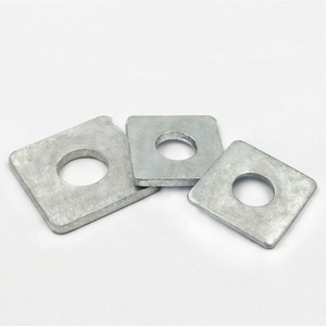 เครื่องซัก A2สแตนเลสสตีลสี่เหลี่ยมแบบจุ่มร้อนชุบสังกะสี434 DIN M5-M10เครื่อง CNC แบบแยกเครื่องซักผ้าแบบแบนชุบสังกะสี