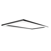 Lumière LED encastrée carrée pour table de billard 2400*1200mm, économie d'énergie, protection des yeux, lampe de billard pour club de billard