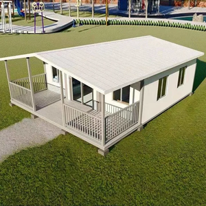 Le conteneur préfabriqué portatif de 20ft et de 40ft loge les petites maisons extensibles 3 chambres à coucher pour des applications d'hôtel d'immeuble de bureau de centre commercial - Product Image 1