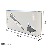 Stylo Enregistreur MP3 Haute Qualité Portable à Activation Vocale avec Caméra Cachée et Détection Sonore + Alarme LED