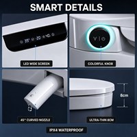 Nouveau couvercle de toilette électronique intelligent, s'adapte à différents types, abattant de toilette automatique, abattant de toilette intelligent avec télécommande, bidet intelligent