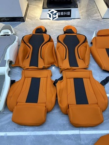 Para BMW M3 Fundas de asientos delanteros M5 Asientos delanteros y traseros Cuero y material de fibra de carbono Tipo de piezas de asiento - Product Image 5