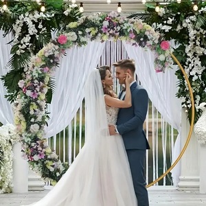 Usine directe transfrontalière Offre Spéciale anneau arc ballon fer mariage fleur support nouveau prix fleurs décoratives métal accessoires de mariage - Product Image 1